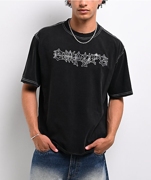 Empyre Chainsaw Black Wash T-Shirt