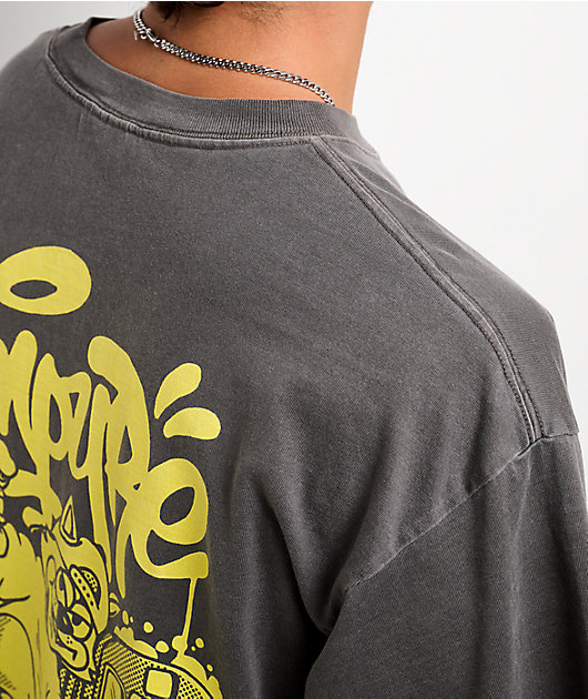 Empyre Chalk Of The Town Grey Wash Boxy T-Shirt