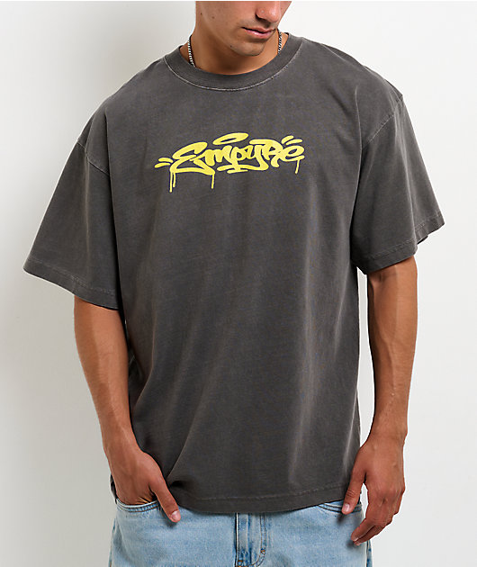 Empyre Chalk Of The Town Grey Wash Boxy T-Shirt