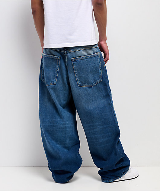 Empyre Chapped Blue Ultra Wide Skate Jeans