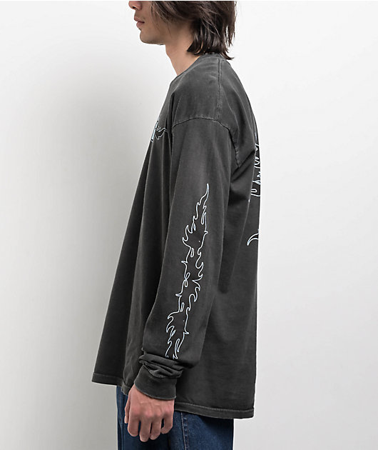 Empyre Chrome Animals Black Wash Long Sleeve T-Shirt
