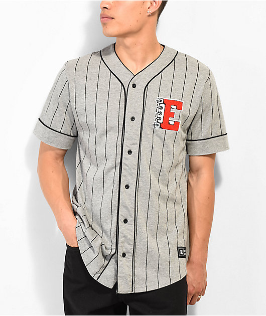 Empyre Chuck Maroon & White Pinstripe Baseball Jersey
