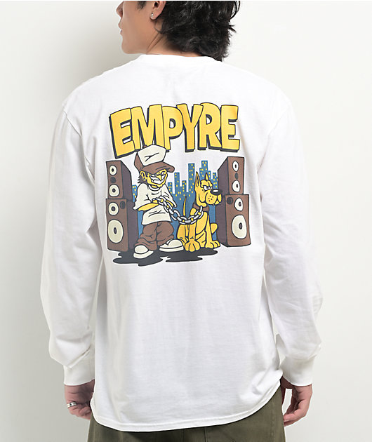 Empyre City Dog White Long Sleeve T-Shirt