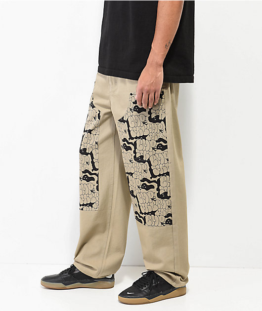 Empyre Colby Double Knee Bubble Khaki Skate Pants
