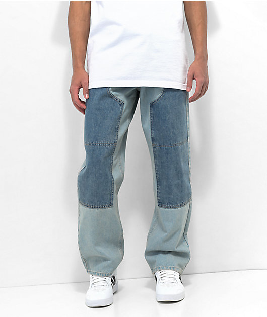 Double 2024 knee jeans