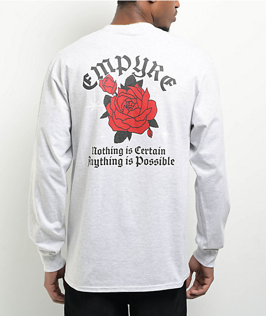 Empyre Collegiate Metal Ash Grey Long Sleeve T-Shirt