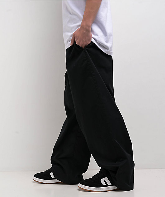 Empyre Cool Black Ultra Wide Skate Chino Pants | Zumiez