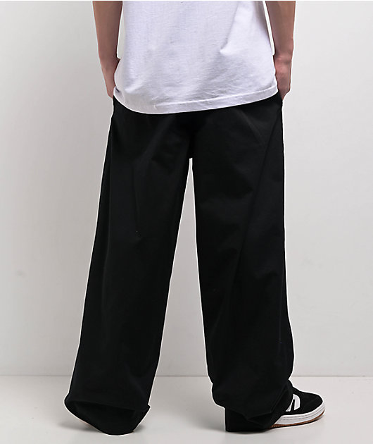Empyre Cool Black Ultra Wide Skate Chino Pants | Zumiez