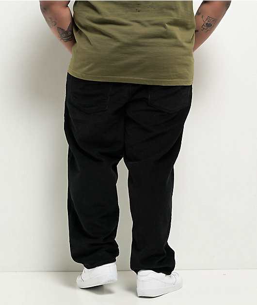 Empyre Corduroy Black Ultra Loose Skate Pants