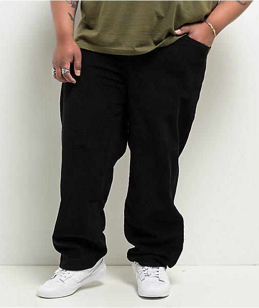 Empyre Corduroy Black Ultra Loose Skate Pants