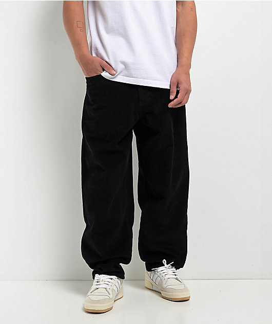 Empyre Corduroy Black Ultra Loose Skate Pants | Zumiez