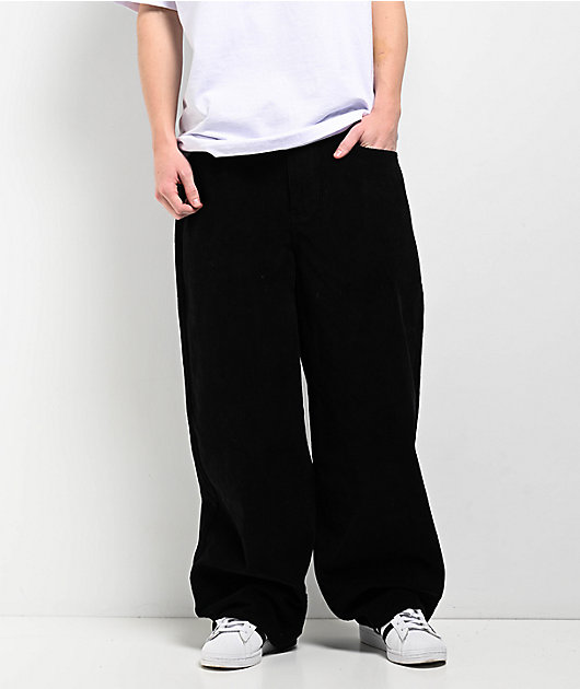 Empyre Corduroy Black Ultra Wide Pants | Zumiez
