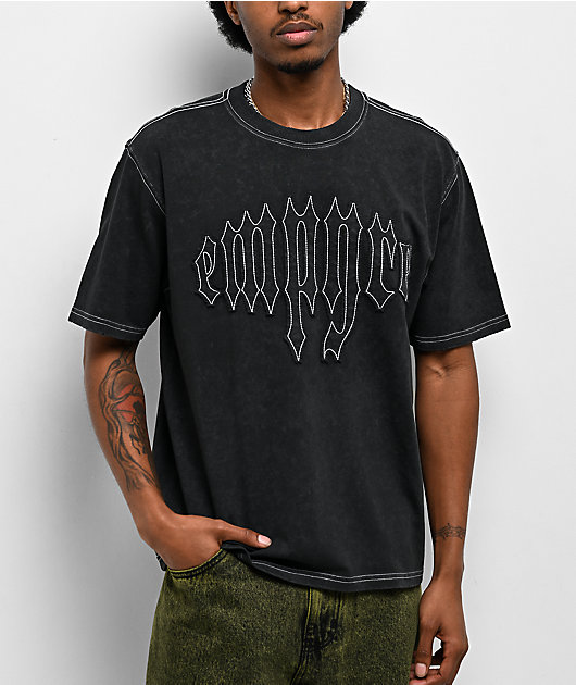 Empyre Corkscrew Black Wash Boxy T-Shirt | Zumiez