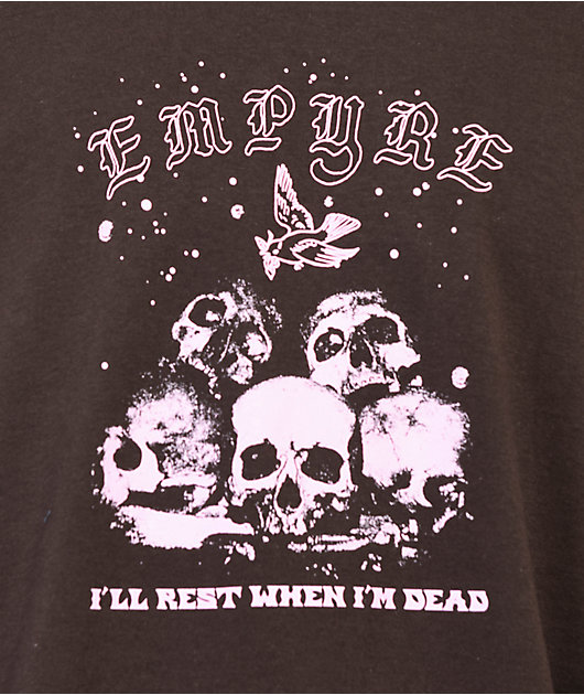 Empyre Cousin Of Death Brown Long Sleeve T-Shirt