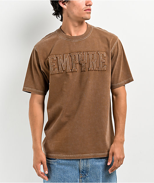 Empyre Cowboy Knit Brown Wash T-Shirt | Zumiez