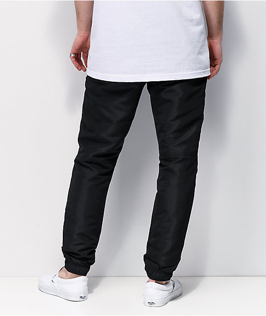 essentials black track pants