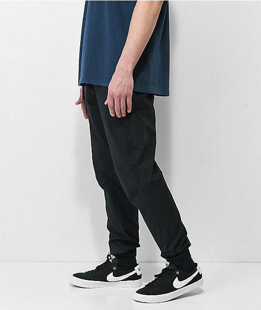 Empyre Creager Poplin Stretch Black Jogger Pants