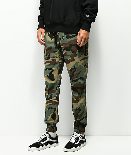 Empyre Creager Stretch Elastic Waist Camo Jogger Pants Zumiez