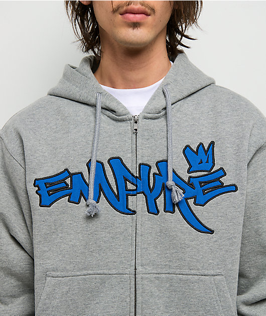 Empyre Crown Grey Zip Hoodie