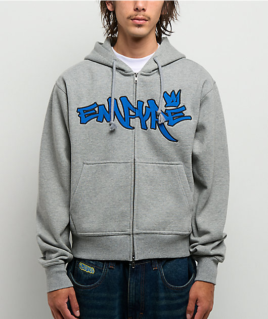 Empyre Crown Grey Zip Hoodie