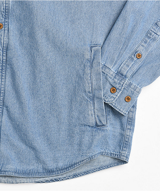 Empyre Crush Hooded Blue Denim Shirt