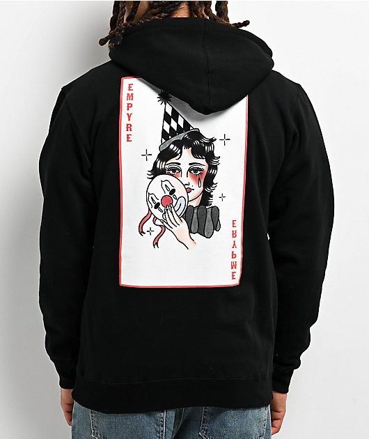 Empyre Cry Baby Clown Black Zip Hoodie Zumiez