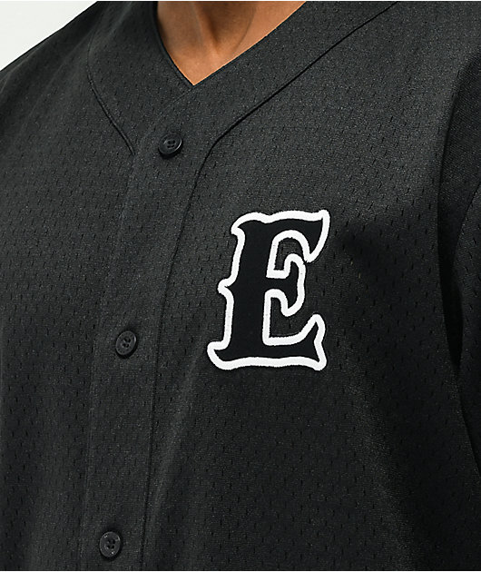Empyre Chuck White & Black Pinstripe Baseball Jersey