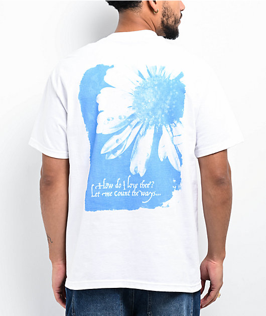 Empyre Cyanotype Daisy White T Shirt