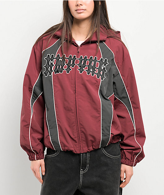 Empyre Dariana Dark Red Windbreaker Zumiez