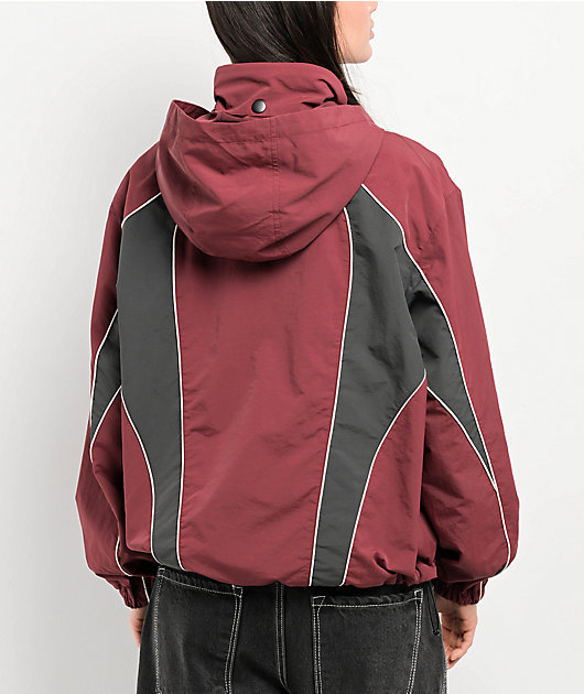 R*様 simianring 2way jacket RED/GRAY24-25 Empyre Dariana Dark Red Windbreaker | Zumiez