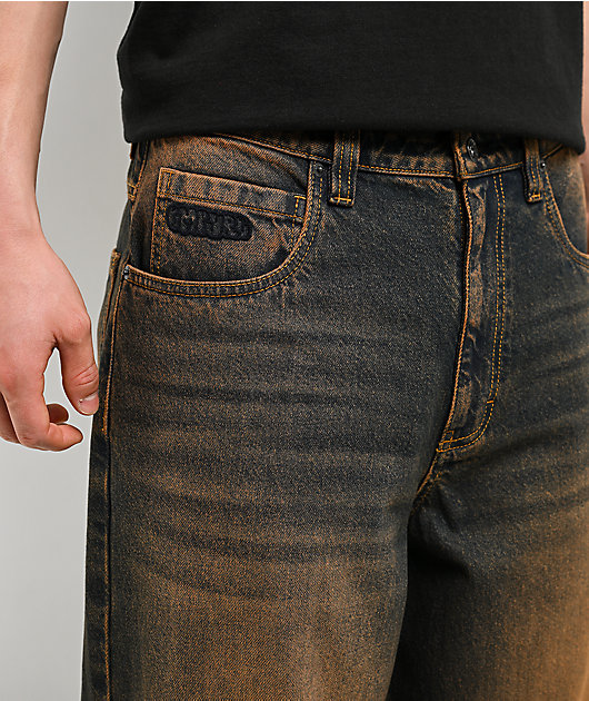 Empyre Dirt Dark Blue Wash Ultra Wide Skate Jeans