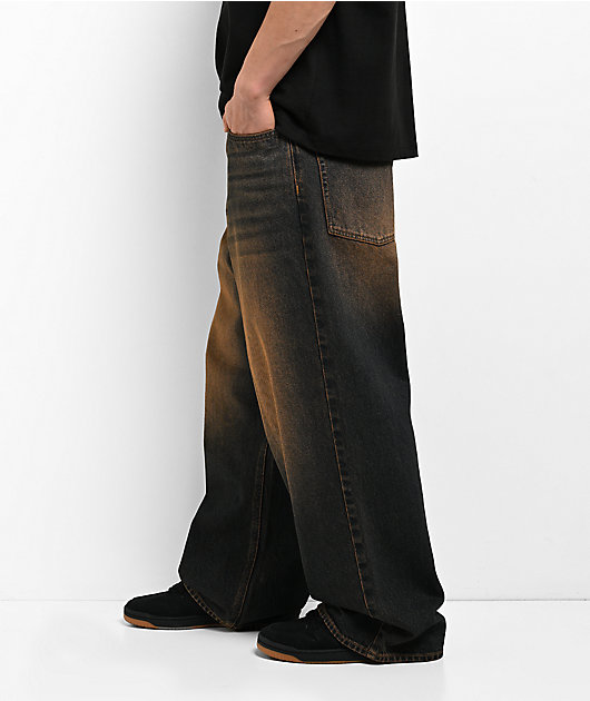 Empyre Dirt Dark Blue Wash Ultra Wide Skate Jeans