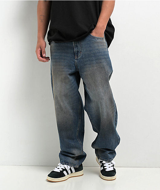 Empyre Dirty Wash Blue Ultra Loose Skate Jeans | Zumiez