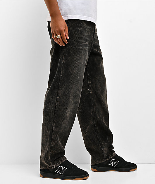 Empyre Distress Cord Brown Wash Loose Skate Pants