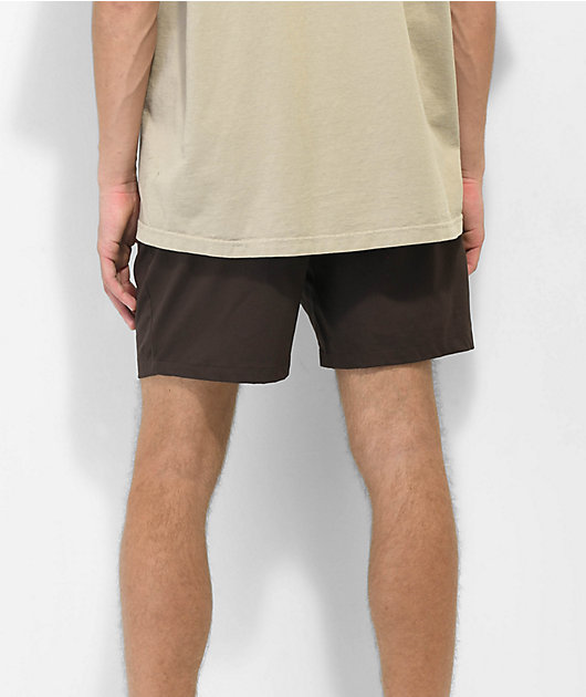 Empyre Dixon Shorts marrones con cintura elástica
