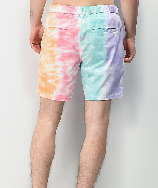 Empyre Dixon Tie Dye Elastic Waist Shorts