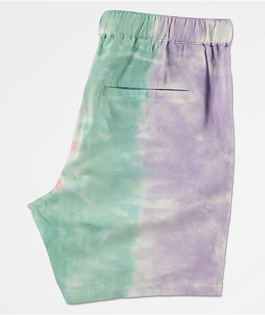 Empyre Dixon Tie Dye Elastic Waist Shorts