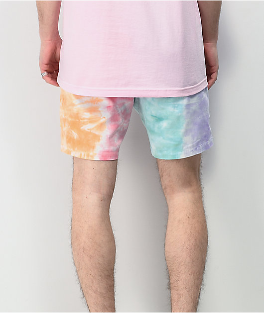 Empyre Dixon Tie Dye Elastic Waist Shorts