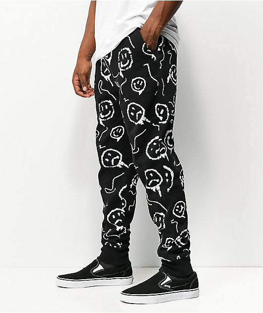 Empyre Doodles Black White Jogger Sweatpants Zumiez