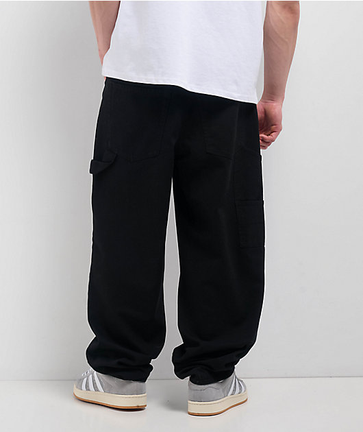 Empyre Double Knee Black Loose Fit Canvas Carpenter Skate Pants
