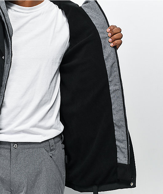 Empyre Downpour Black & Grey 10K Snowboard Jacket | Zumiez