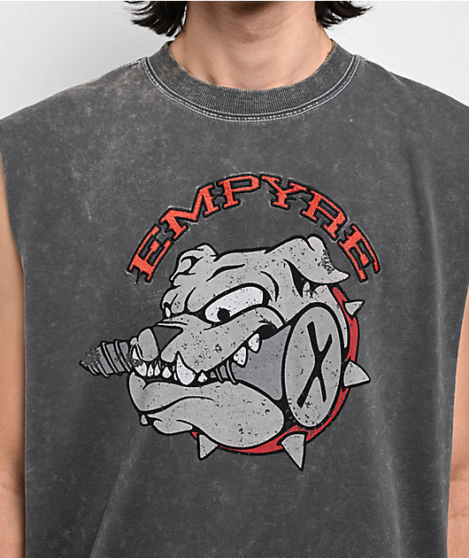 Empyre Drill Bit Grey Wash Tank Top