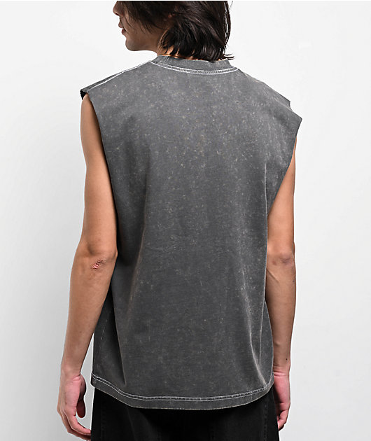 Empyre Drill Bit Grey Wash Tank Top | Zumiez