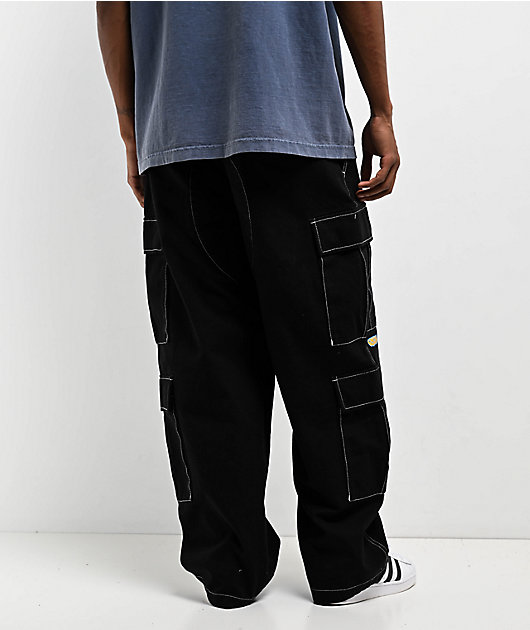 Empyre Easy Now Black Double Cargo Canvas Ultra Loose Skate