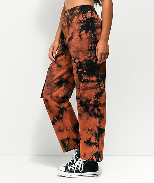 Empyre Echo Orange & Black Cargo Pants | Zumiez