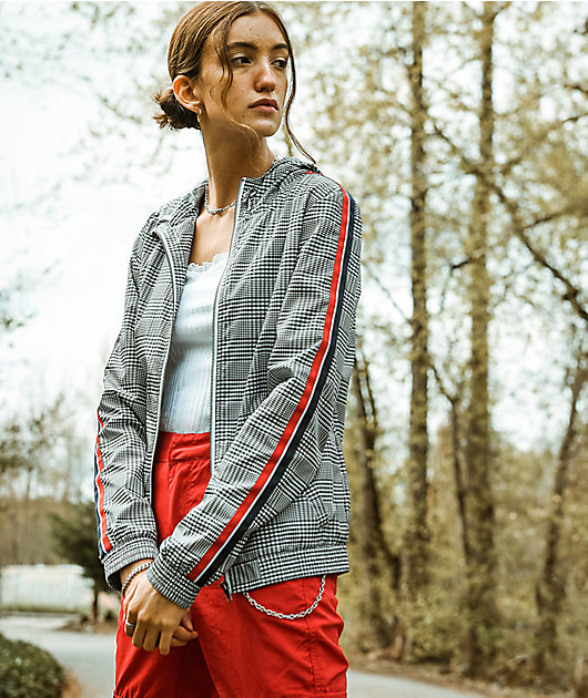 Empyre Edana Plaid Windbreaker Jacket