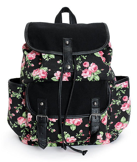 floral rucksack