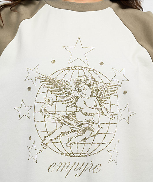 Empyre Emmy Green & Natural Raglan Long Sleeve T-Shirt