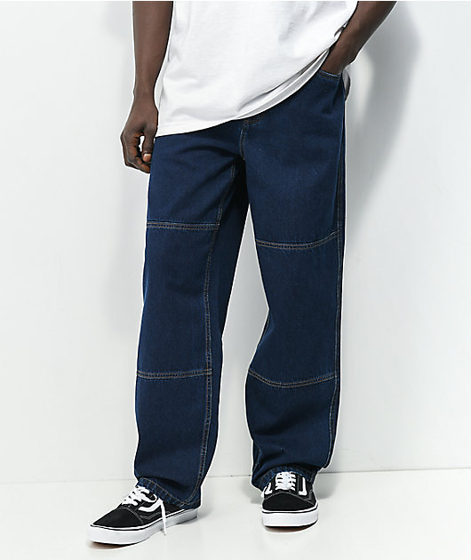 Empyre Evening Loose Fit Azul oscuro Utilitario Skate Jeans