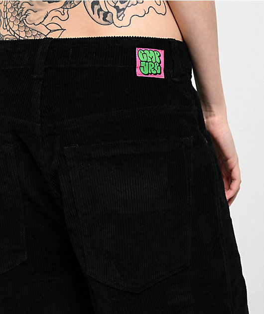 Empyre Extent Black Corduroy Wide Leg Pants
